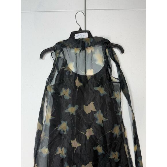 Staud ALBEE DRESS BOTANICAL
SHADOWS sheer maxi dress Small - Picture 3 of 6